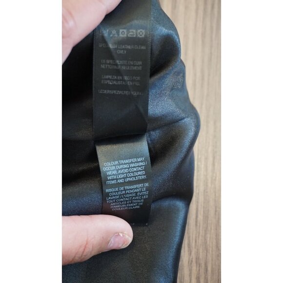 ASOS A-Line Suede Mini Skirt with Contrast Stitch and Button - Size 6 - Picture 8 of 12